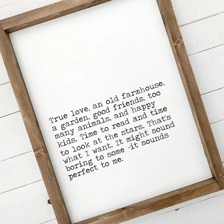 True love, an old farmhouse - Dark Walnut