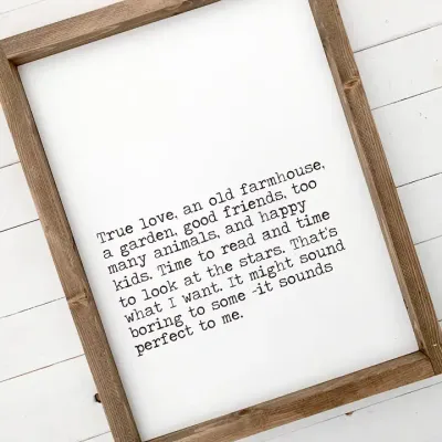 True love, an old farmhouse - Dark Walnut