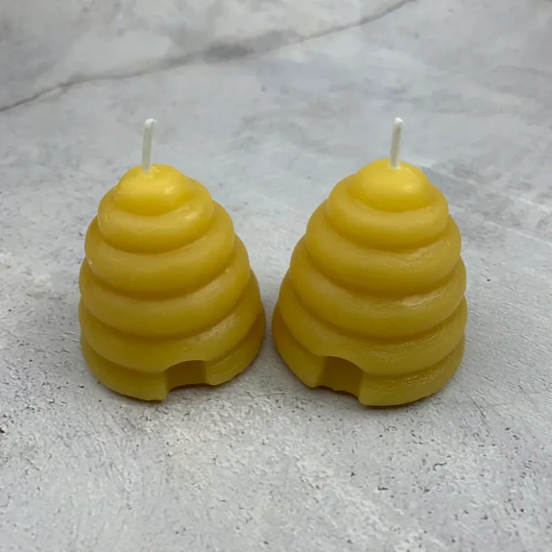 Beehive Votive Candle 100% Beeswax