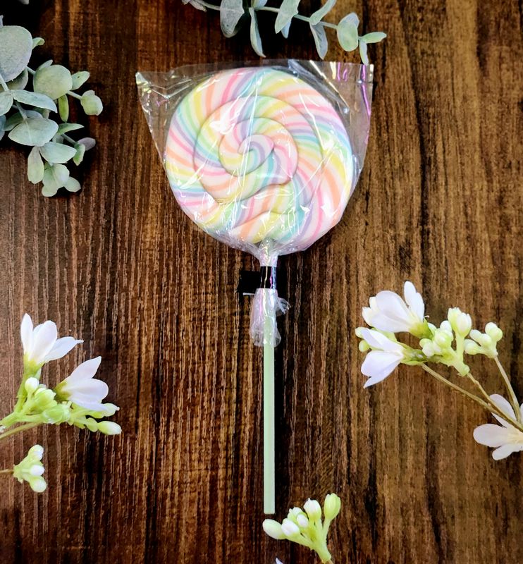 Handmade Whirl Lollipop - Birthday Cake