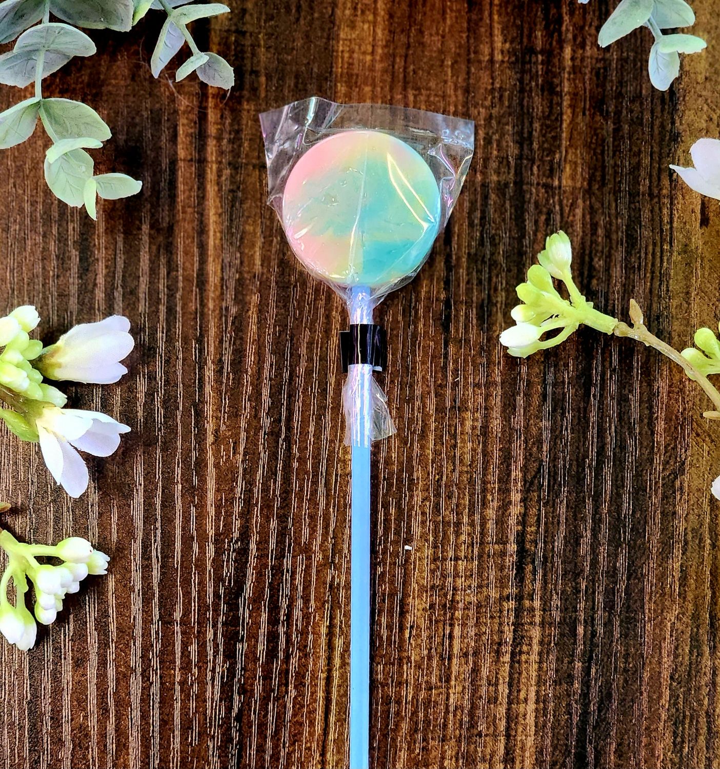 Mini Handcrafted Rainbow Lollipops - Birthday Cake