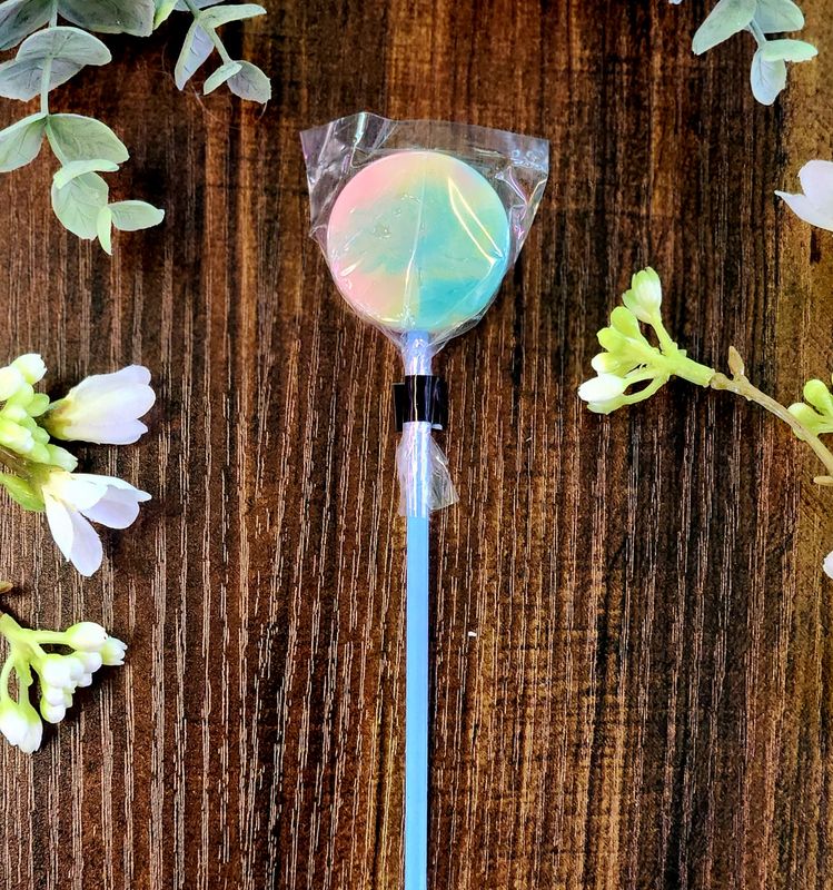 Mini Handcrafted Rainbow Lollipops - Birthday Cake