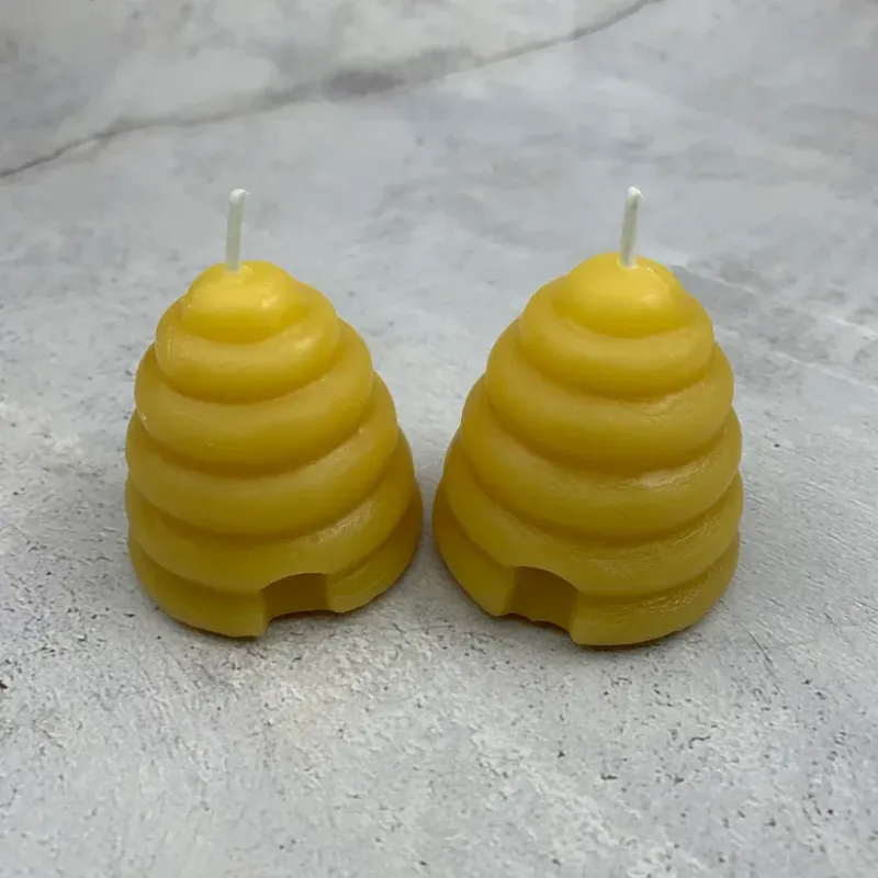 Beehive Votive Candle 100% Beeswax