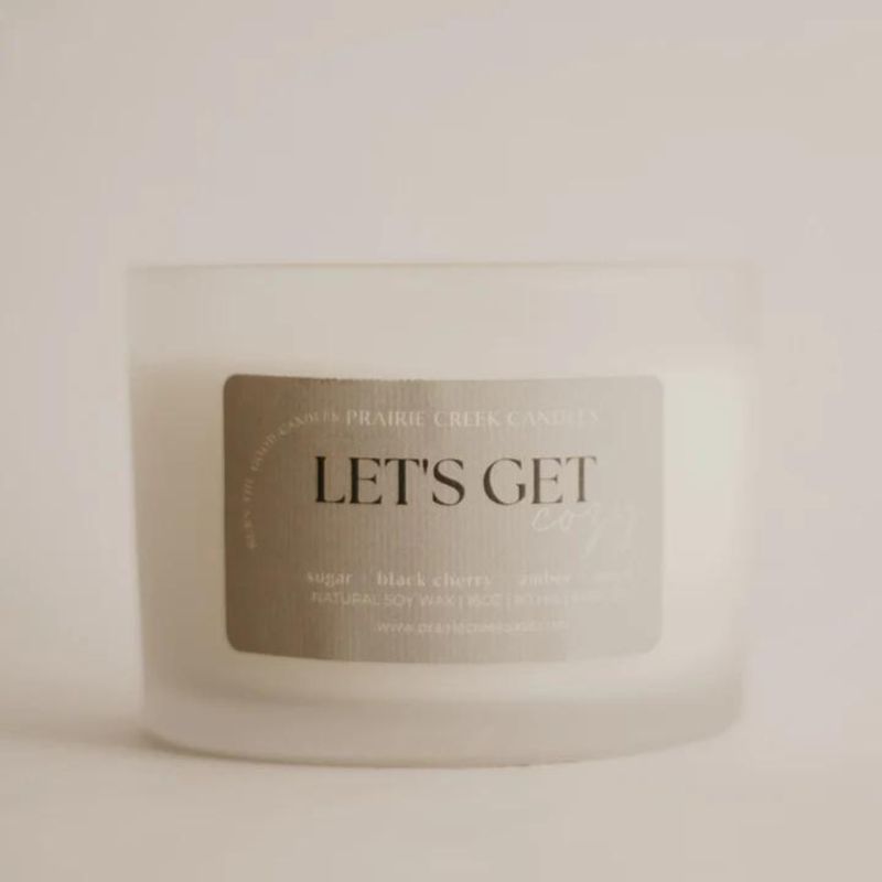 16oz Let's Get Cozy Wood Wick Candle
