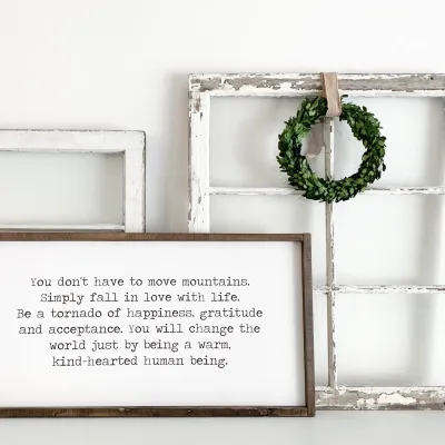 You don't have to move mountains