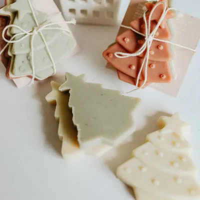 Evergreen Soap Stack