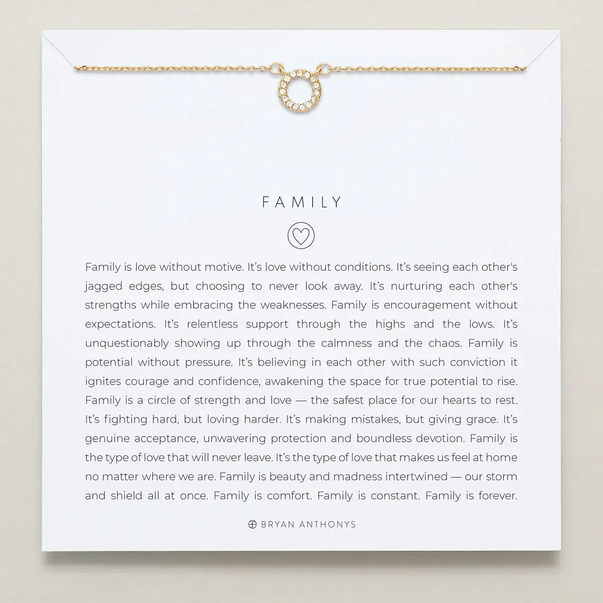 Family Gold Necklace