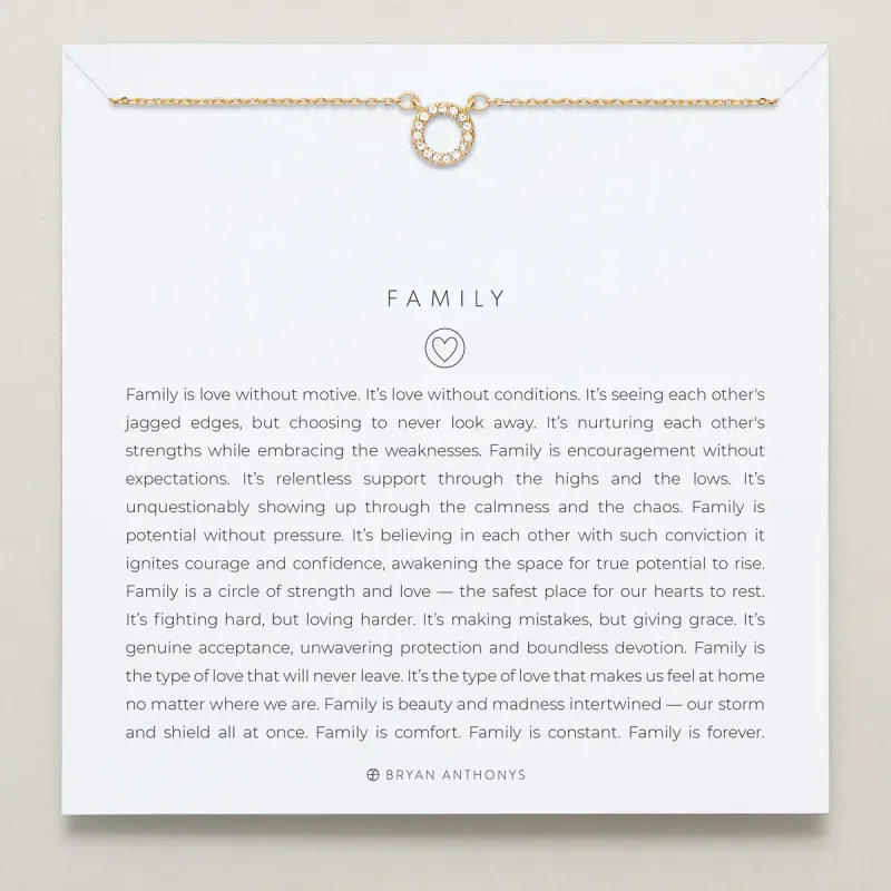 Family Gold Necklace
