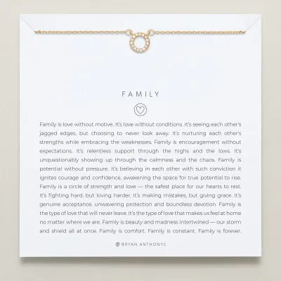 Family Gold Necklace