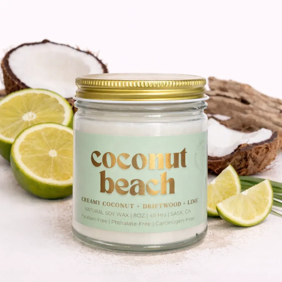 COCONUT BEACH 8OZ - SINGLE WICK