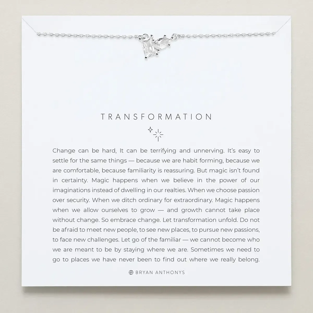 Transformation Silver Necklace