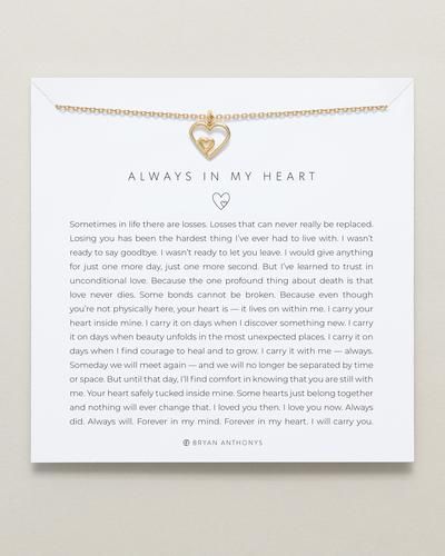Always In My Heart Gold Necklace