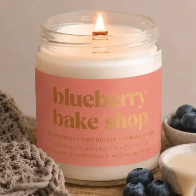 Blueberry Bake Shop 8oz Soy Candle