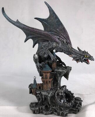 Dragon on castle