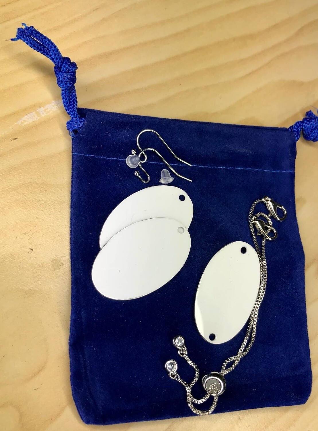 Oval Earring &amp; Bracelet DIY set
