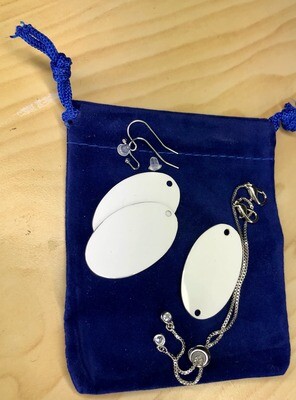 Oval Earring &amp; Bracelet DIY set