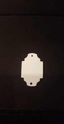 Aluminum sublimation blanks 2 hole sample pack.  Small rectangle, southwestern,  Moroccan, and oval (8 pack)