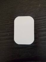 Rectangle aluminum sublimation blank 1 1/4&quot; x 1 3/4&quot; (10 pack)