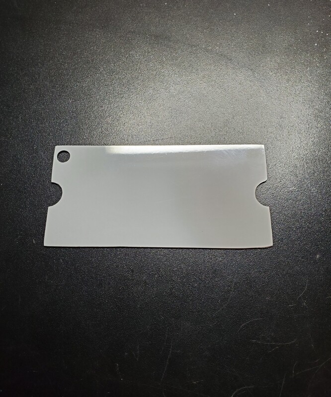 Ticket shape double sided aluminum sublimation blank