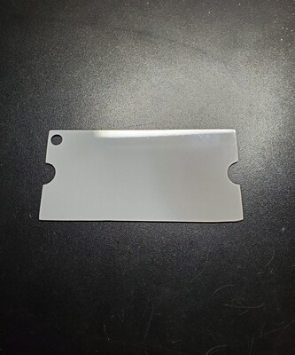 Ticket shape double sided aluminum sublimation blank