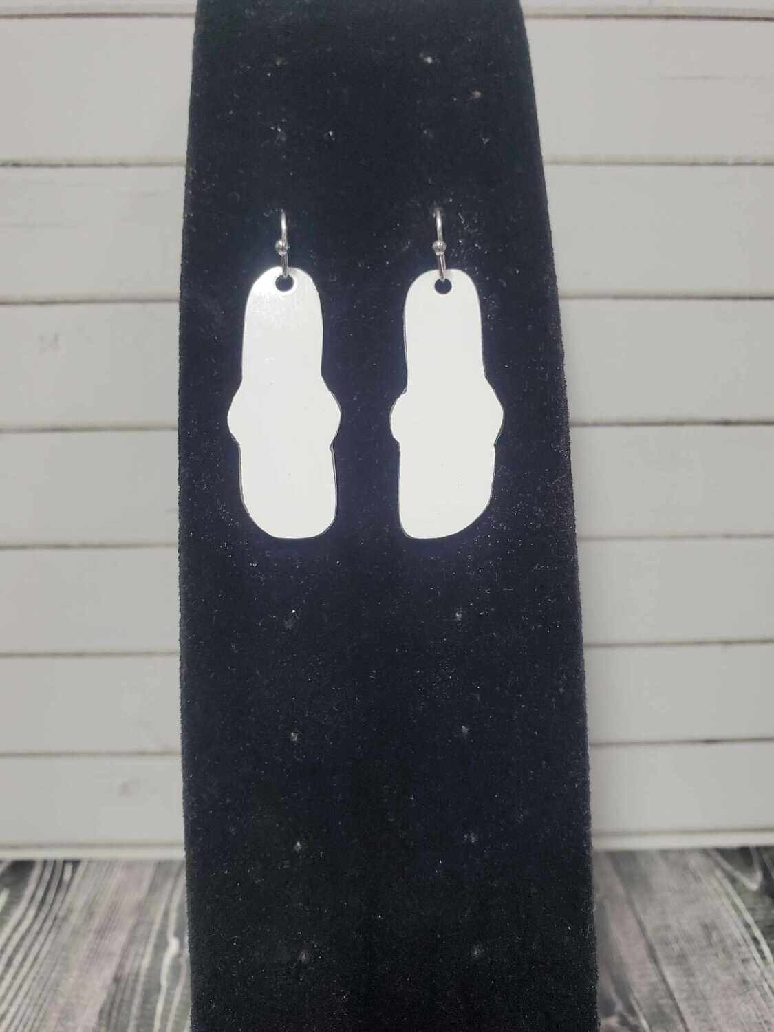 Sandal / Flip Flop earring blank set of 2 (double sided)