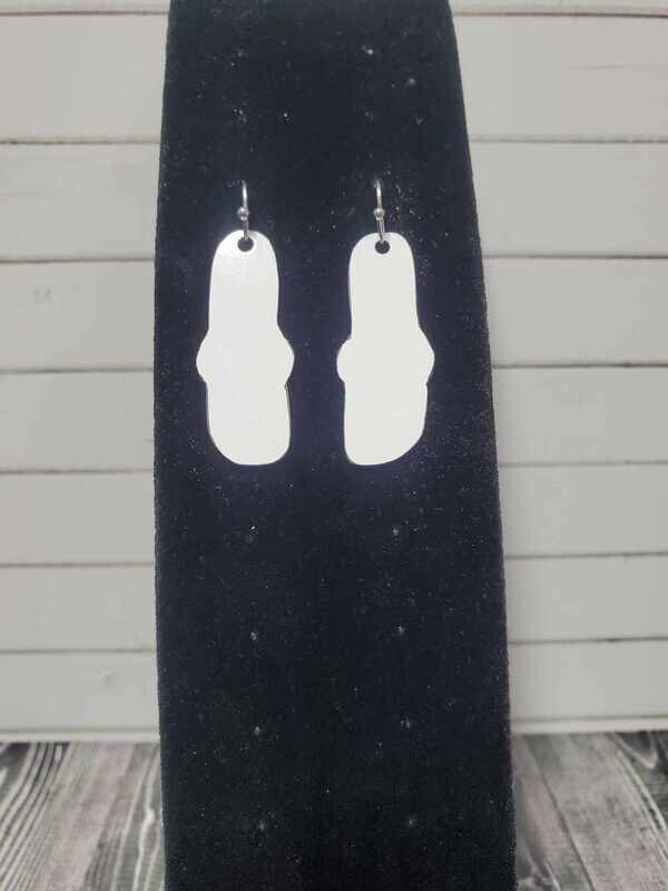 Sandal / Flip Flop earring blank set of 2 (double sided)
