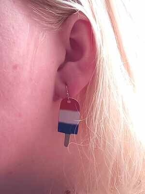Popsicle earring blank set of 2 (double sided)
