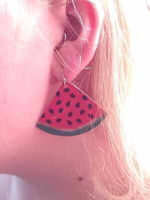 Watermelon earring blank set of 2 (double sided)