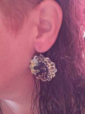 Flower / Daisy earring blank set of 2 (double sided)