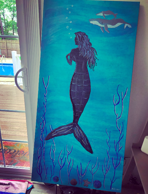 Mermaid, Lighthouse and other Nautical Themed Paintings by Commission