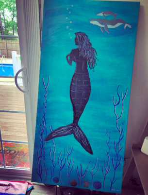 Mermaid, Lighthouse and other Nautical Themed Paintings by Commission