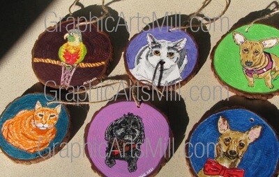 Pet Portraits (Shell/Rock/Wood/Canvas)