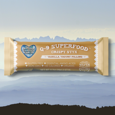 Q-9 SuperFood Snack Bars / Vanilla Wafers w/ Delectable White Yogurt filling - 6 Ct.