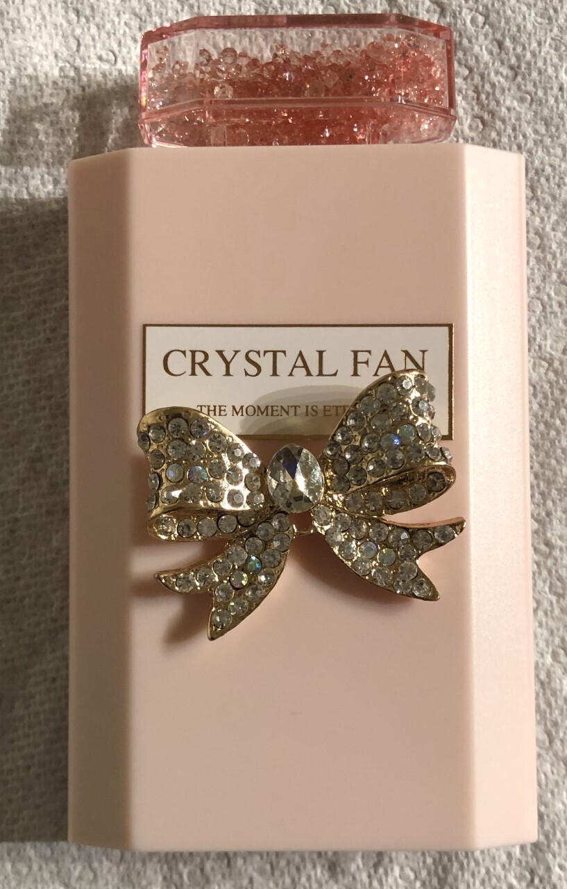 Pink Bow Handheld Fan