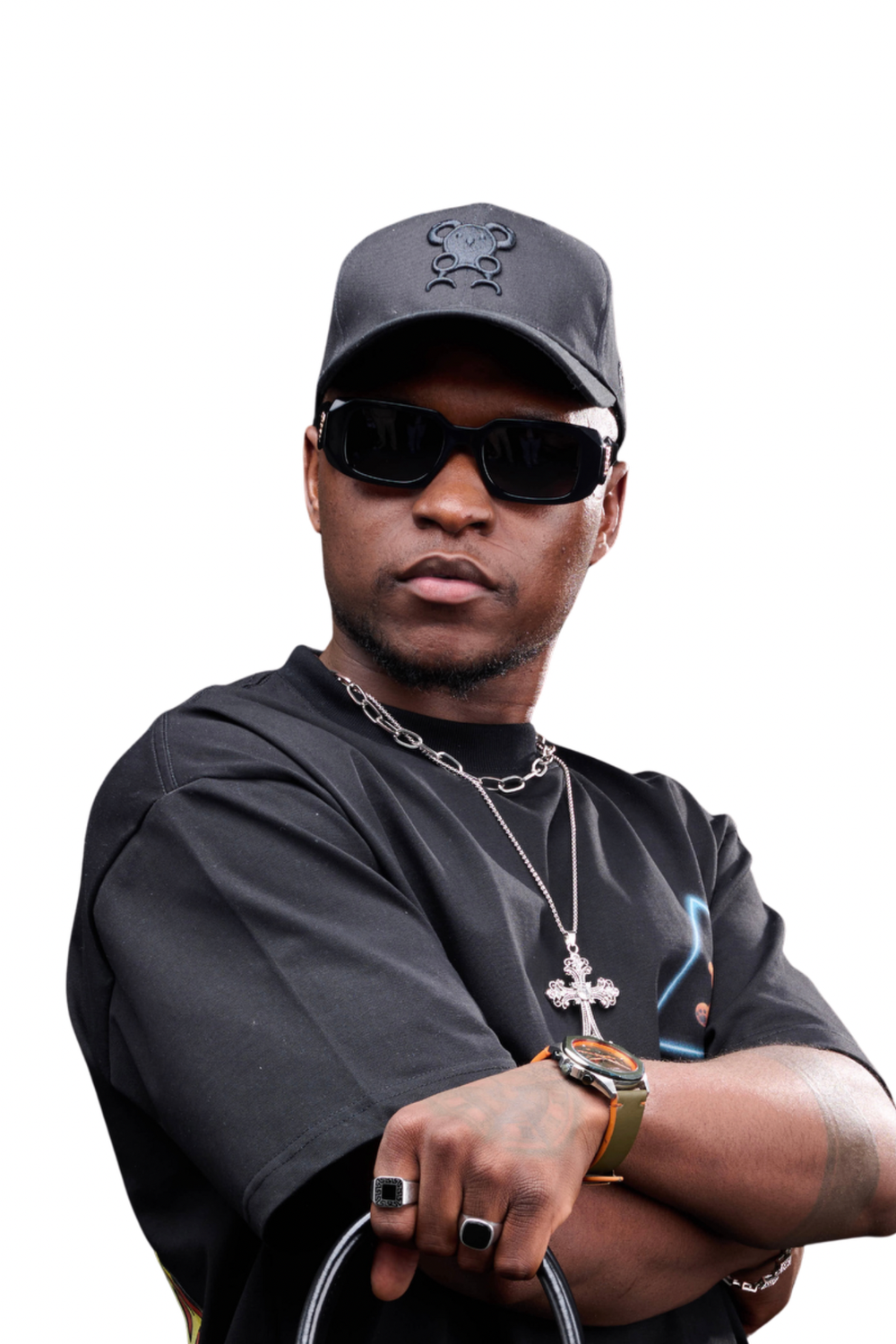 Double Black Baseball Cap