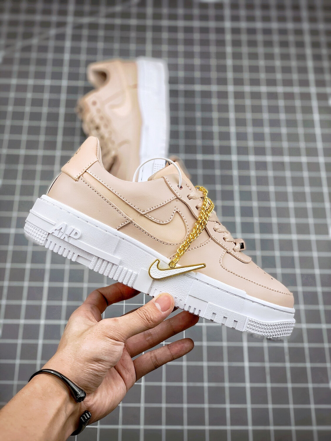 air force pixel brown