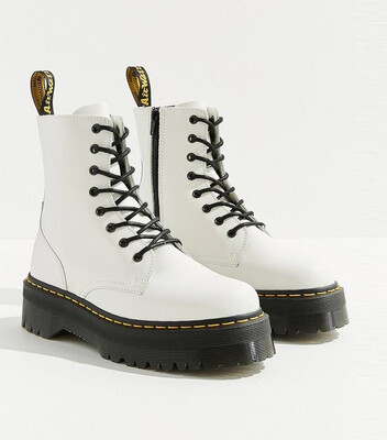 white canvas dr martens