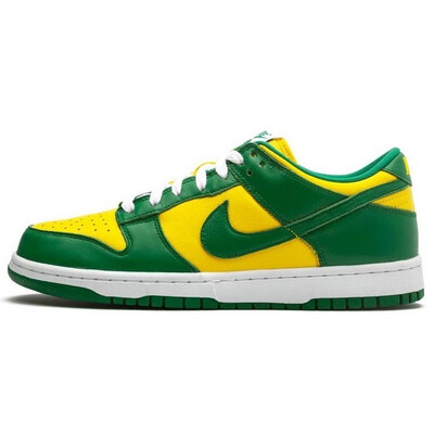 dunks yellow and green
