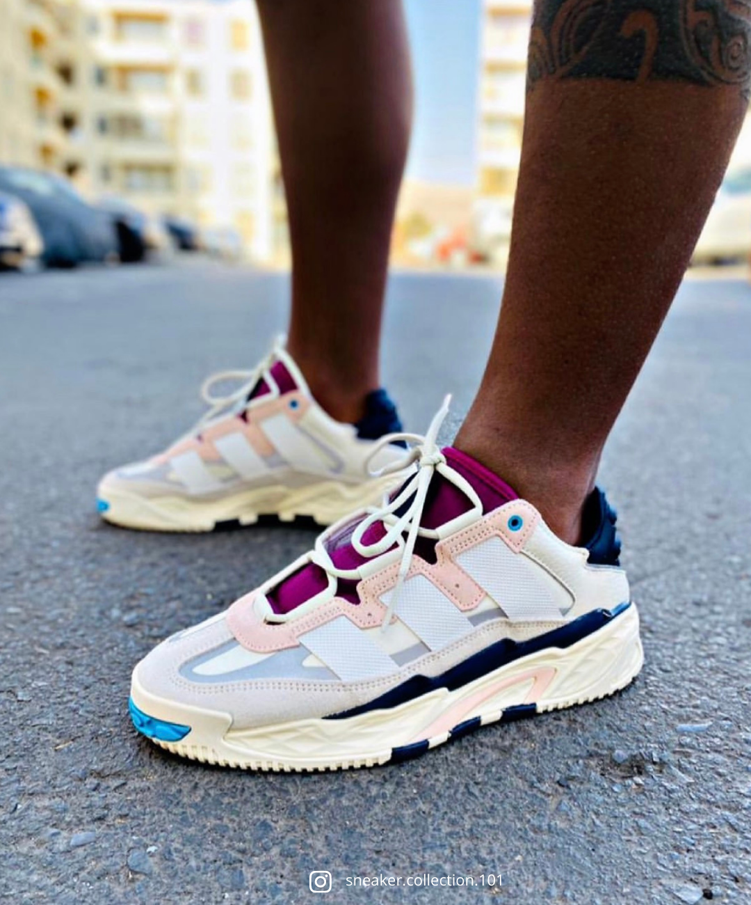 Adidas Niteball 'Cream White Pink Tint 