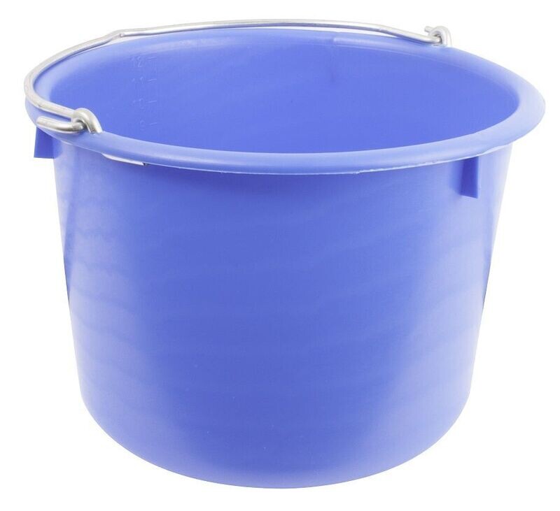 emmer blauw met rvs oog 12 liter emmer blauw met rvs oog 12 liter