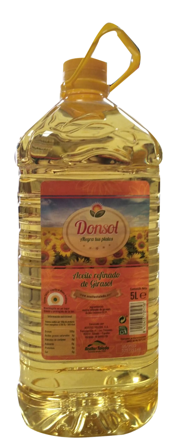 Aceite Refinado de Girasol garrafa   5 ltr Precio sin iva 7.81 €