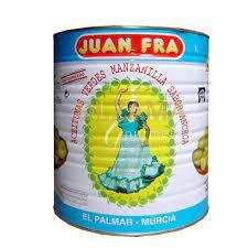 Aceitunas  Manzanilla  Juan fra lata de  5 kg Precio sin IVA 15,75€