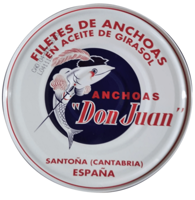 Anchoas de Santoña Don Juan Lata de ro 1000 formato 1 kg Precio sin IVA 14,95€