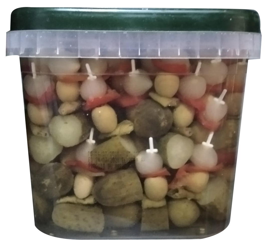 Banderillas Picantes    Cubo de 2 kg Precio sin IVA 8.95  €