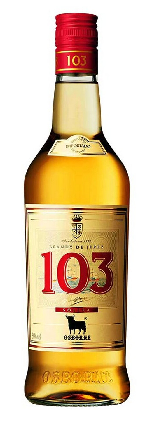 Brandy 103 70 cl Precio sin IVA 6,37€