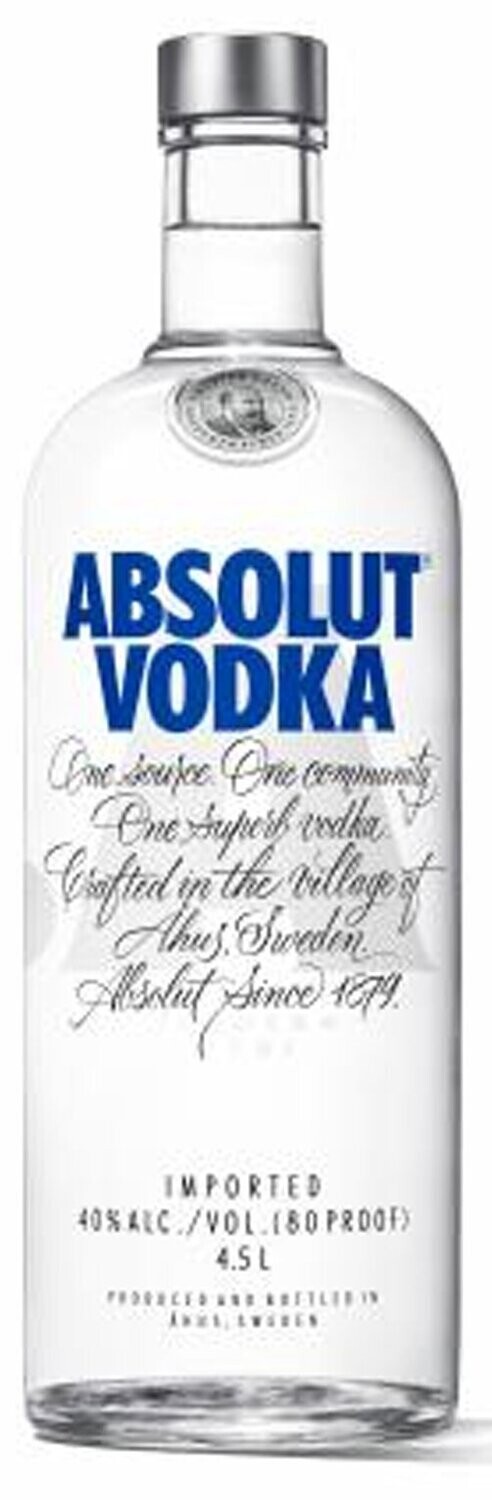 Vodka absolut 100 cl Precio sin IVA 12,99€