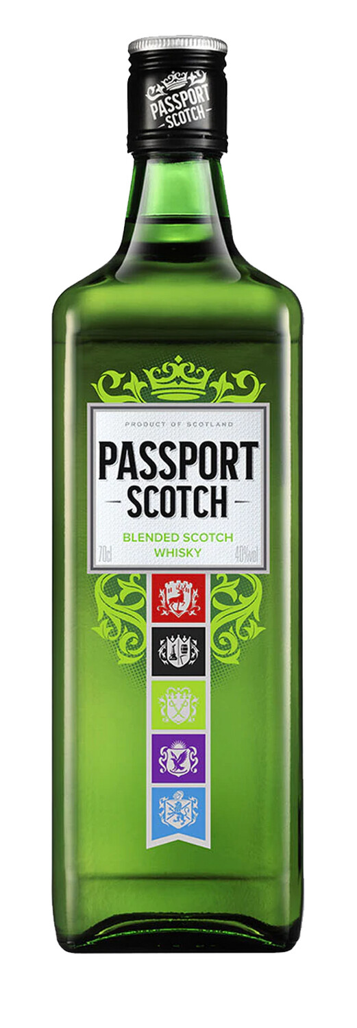 Whisky Passport 70 cl sin IVA 9.20 €