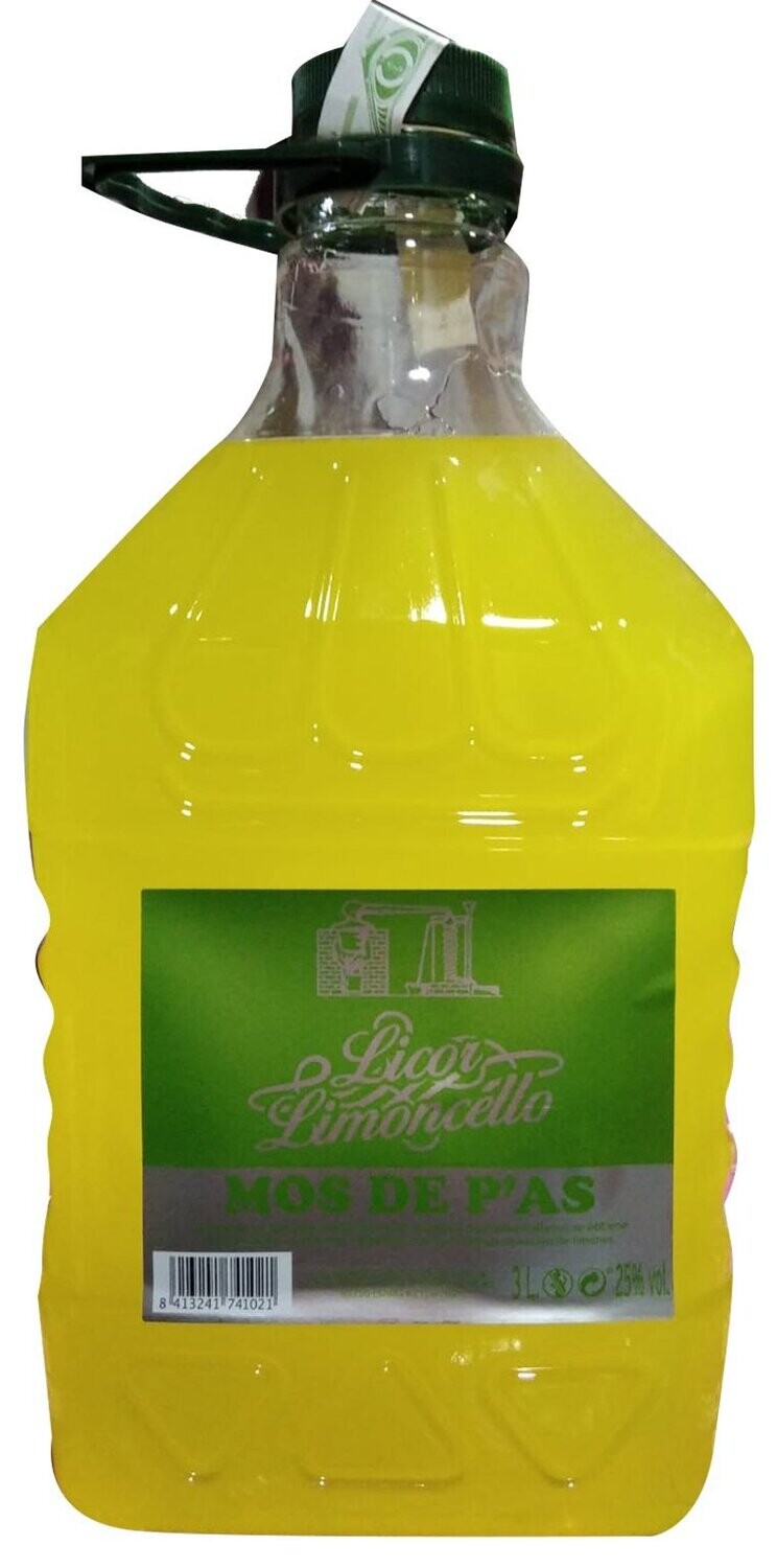 Licor de Limon Mo de pas 3 ltr Precio sin IVA 13,95€