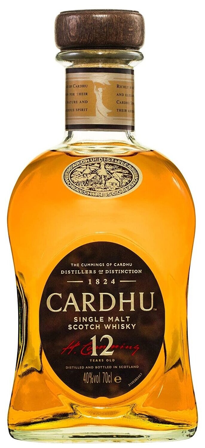 Whisky Cardhu 12 Años 70 cl Precio sin IVA 29.50 €