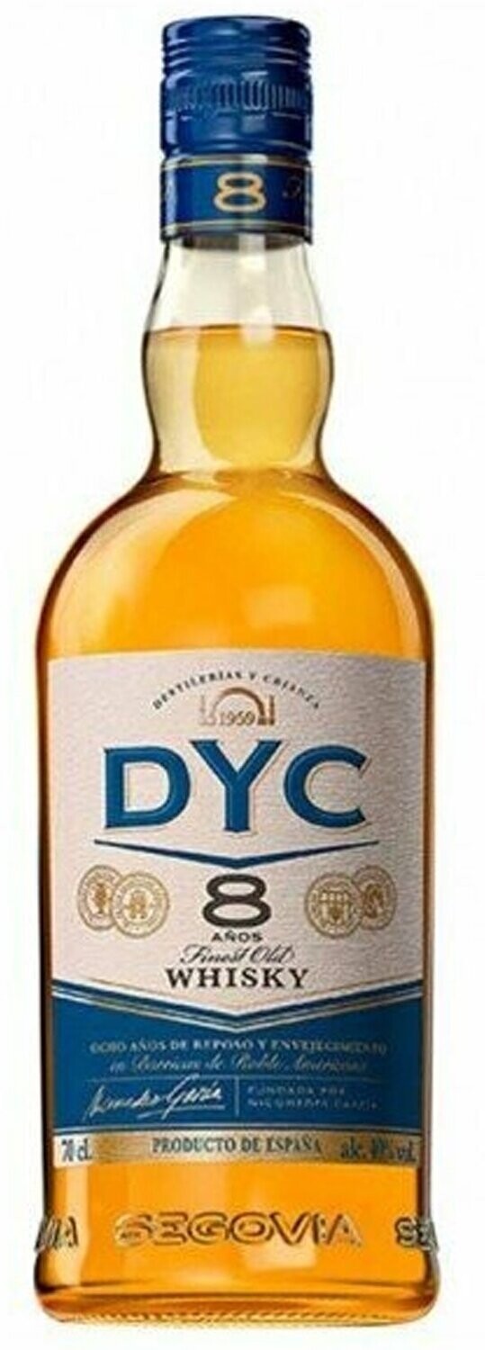 Whisky Dyc - 8 Años 70 cl Precio sin IVA 9.75 €